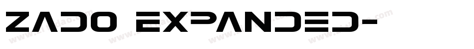 Zado Expanded字体转换